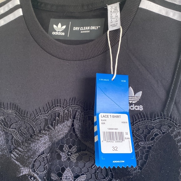 Adidas X Dry Clean Only Lace Overlay T-Shirt - Picture 4 of 4